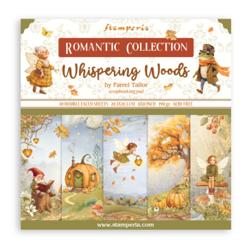 Whispering Woods 8x8 Papers, 10 sheets